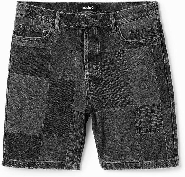 Desigual Herren Jeans 30 Schwarz, 30 Schwarz