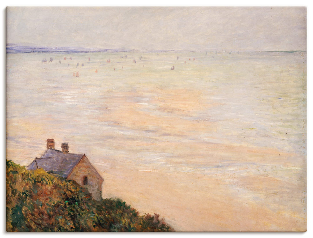 ARTland Leinwandbilder Wandbild Bild auf Leinwand 60x45 cm Wanddeko Landschaften Horizont Meer Stran