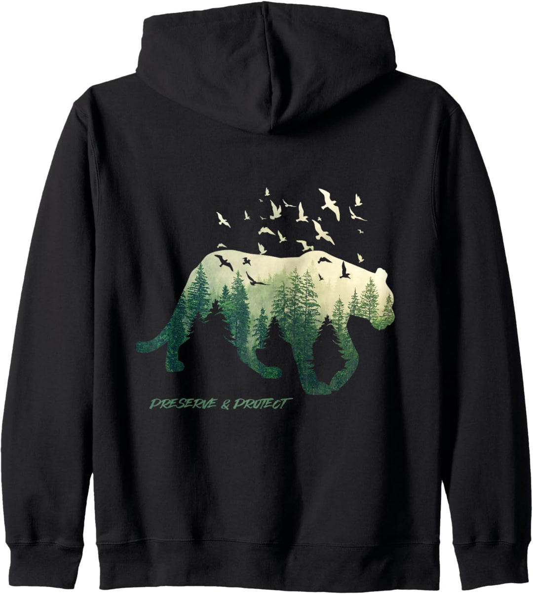 Preserve & Protect Wilder Tiger Silhouette - Tierschutz Kapuzenjacke