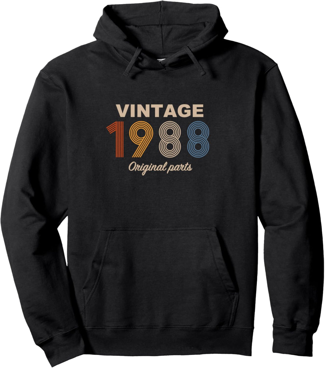 Retro 36 Jahre Vintage 1988 Original Parts 36. Geburtstag Pullover Hoodie
