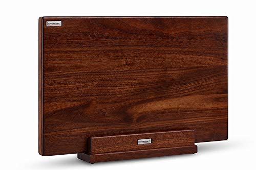 Schneidboard Nussbaum Inkl. Halter - Design Schneidebrett Aus Holz Mit Halter - Made in Germany - 45