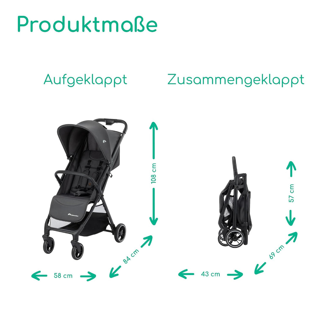 Bebeconfort Azur, Kinderwagen Buggy Kompakt, 0–3 Jahre (15 kg), Leichter Reisebuggy, Automatisch Ein