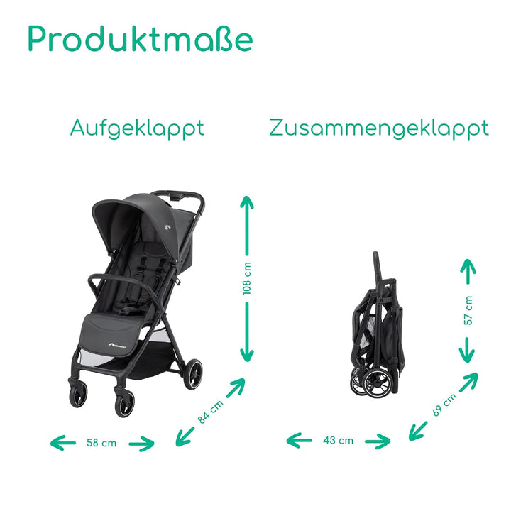 Bebeconfort Azur, Kinderwagen Buggy Kompakt, 0–3 Jahre (15 kg), Leichter Reisebuggy, Automatisch Ein