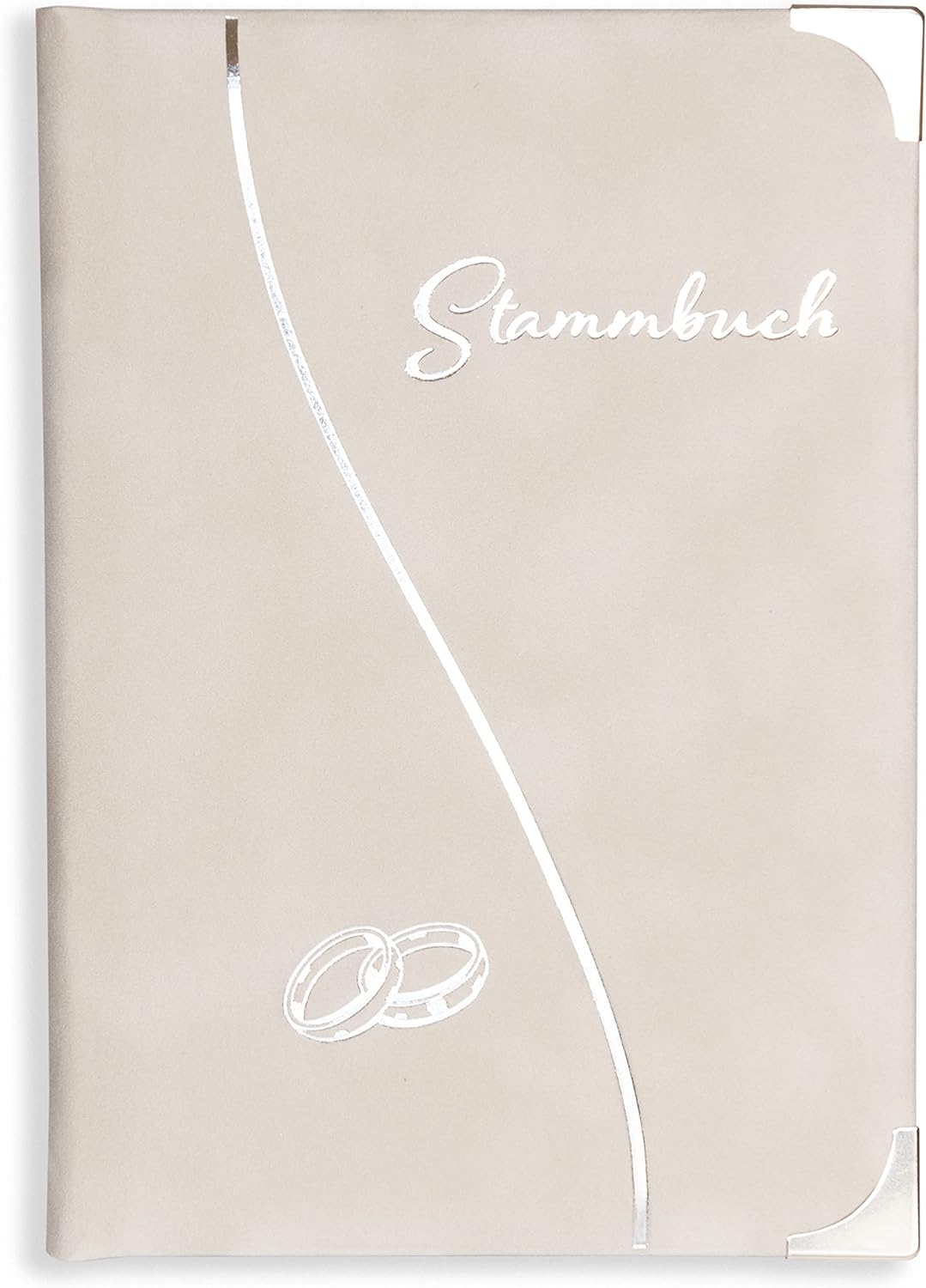 Stammbuch der Familie grau Onada Klemmschiene Stammbuch Hochzeit
