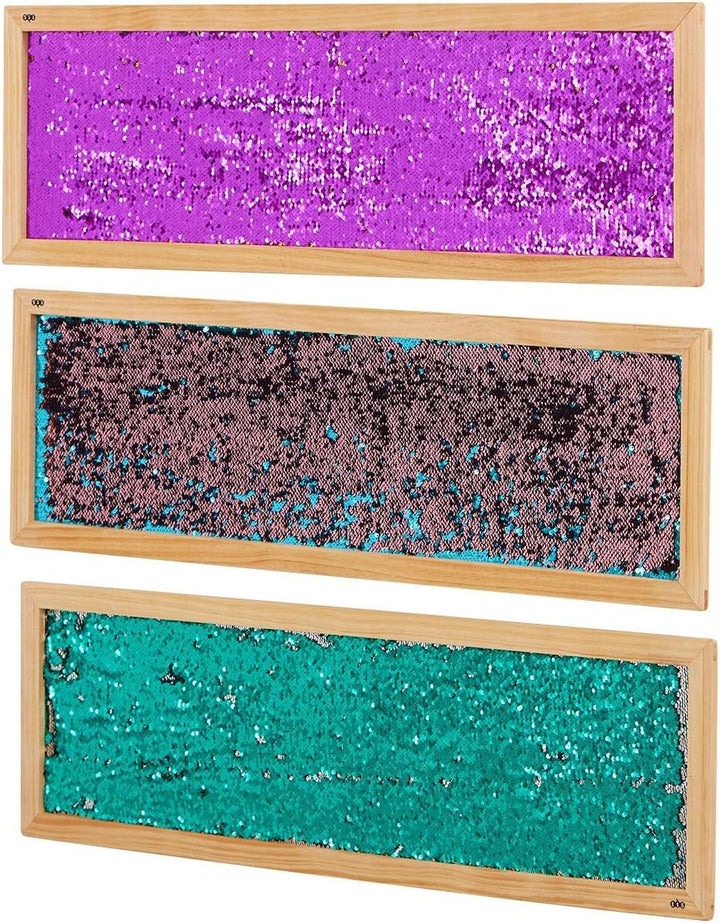 TTS - Pailletten-Wandboard, rechteckig - Kindergarten-Ausstattung Türkis, Türkis