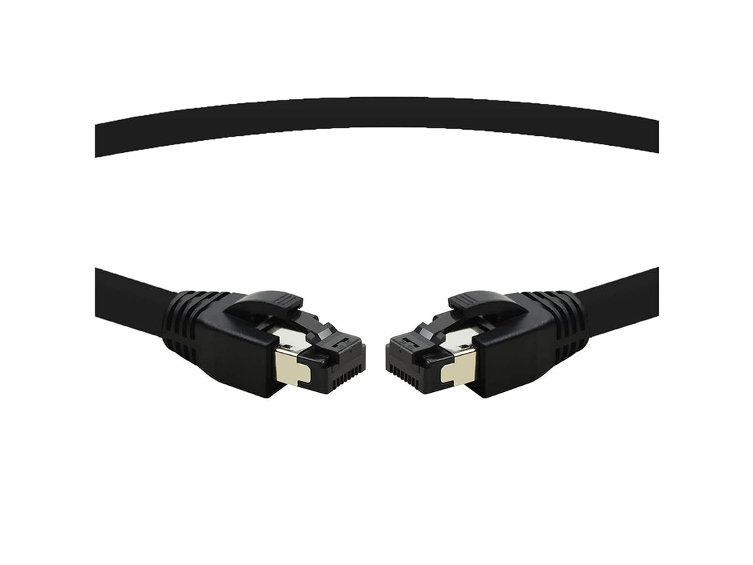TPFNet 10er Pack CAT.8 hochwertiges Premium Netzwerkkabel flach mit RJ45 Anschluss | LAN Kabel | 3m