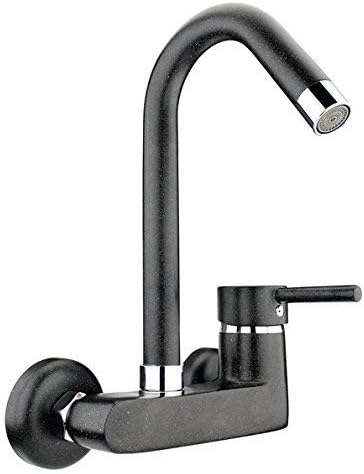 ATCO® Wandarmatur Küche Spültischarmatur Wasserhahn Einhebelmischer Küchenarmatur Einhandmischer Spü