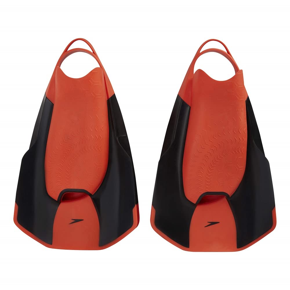 Speedo Unisex Erwachsene Fastskin Kickfin Kick Fin 3/4 Schwarz/Siren Rot, 3/4 Schwarz/Siren Rot