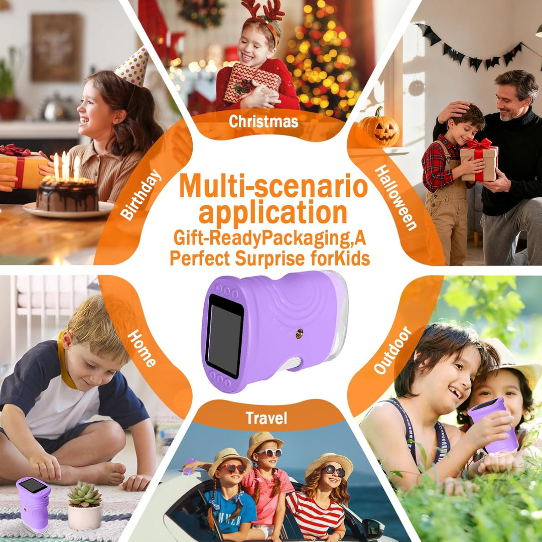Digitales Mikroskop für Kinder, 1000X tragbares Taschenmikroskop mit 4K 2.0" Bildschirm Kinder Handy