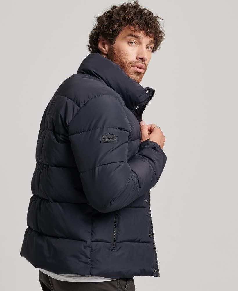 Superdry Herren Retro Steppjacke XXL Tiefschwarz, XXL Tiefschwarz