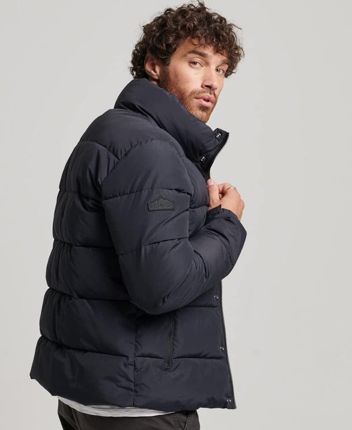 Superdry Herren Retro Steppjacke XXL Tiefschwarz, XXL Tiefschwarz