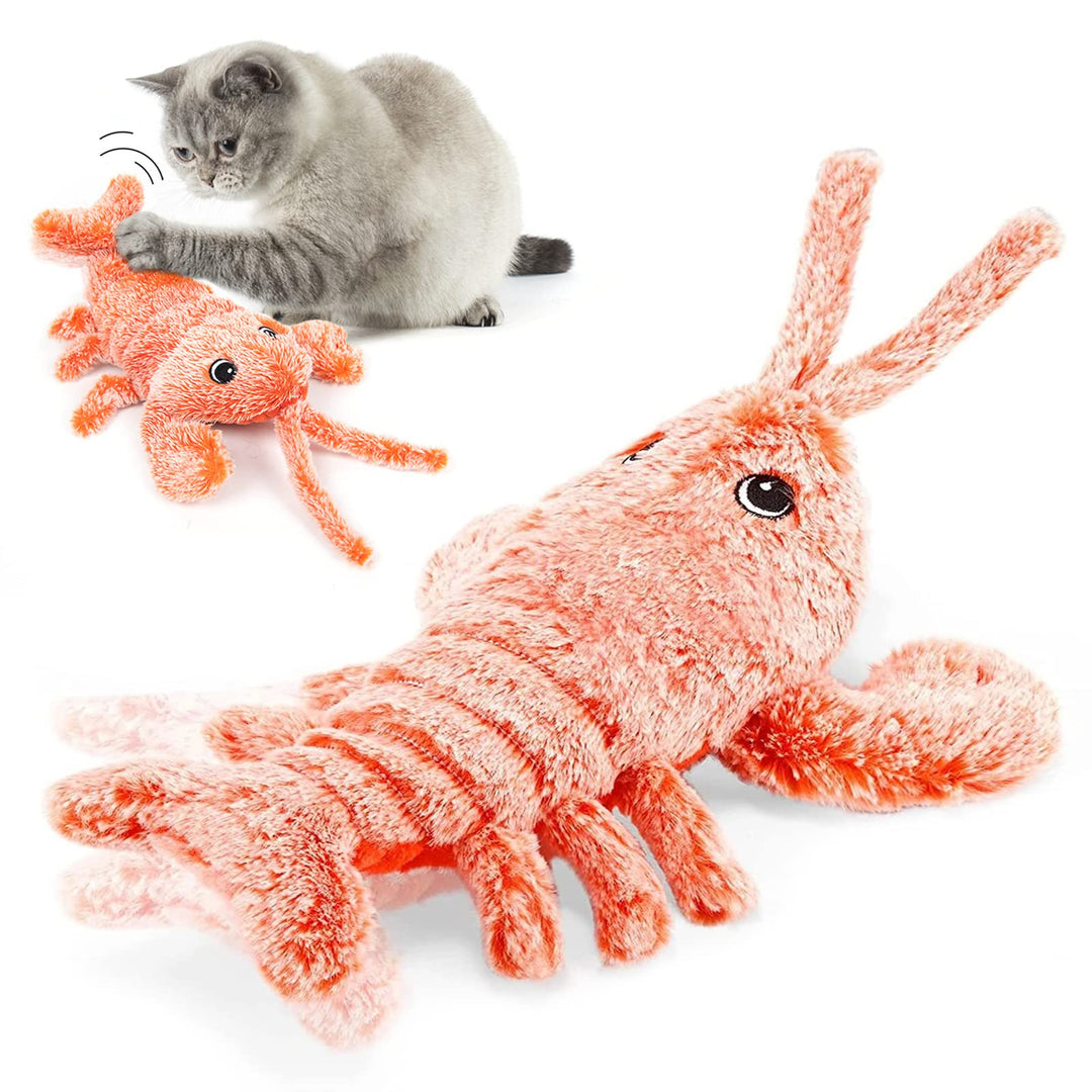 SLE Interaktive Beweglicher Hummer Spielzeug für Katzen, Bewegung aktiviert bewegende Katze Spielzeu