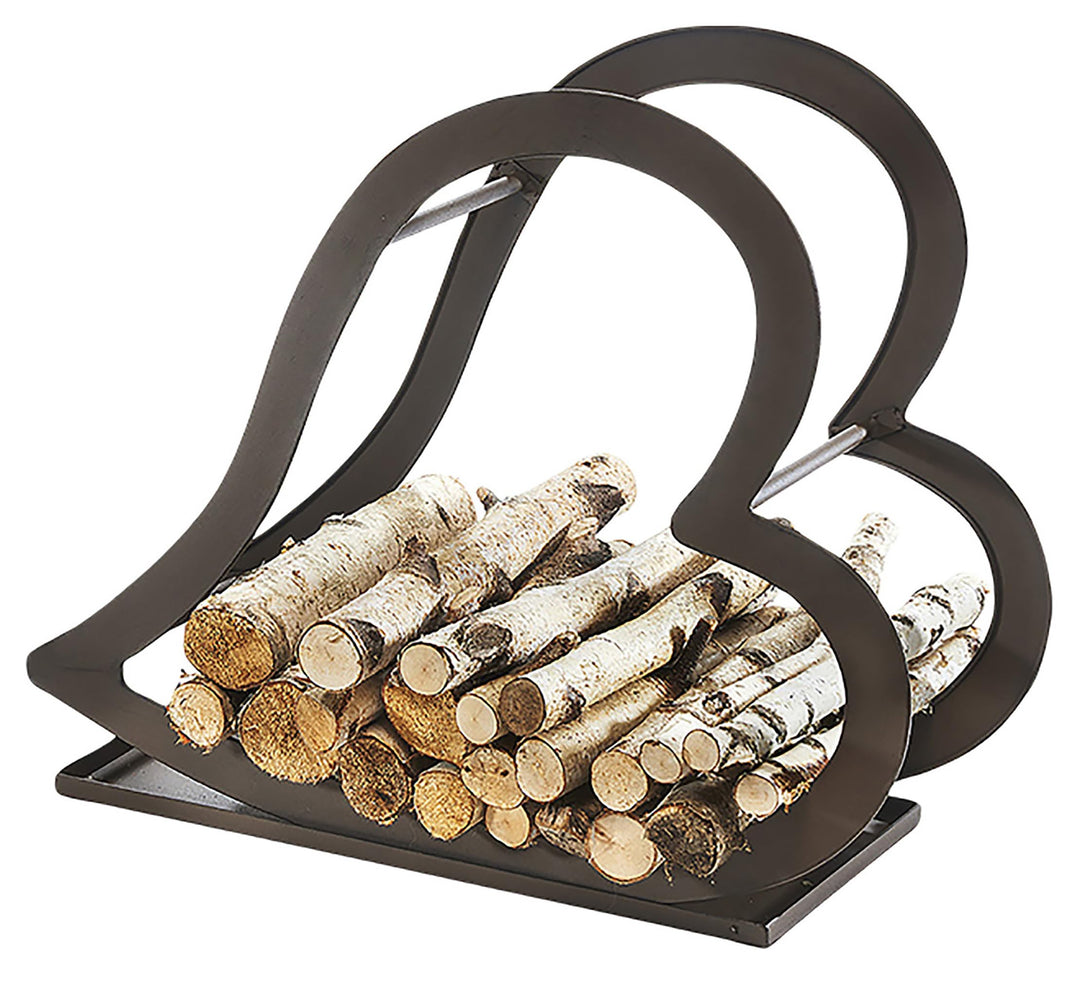 Kobolo Kaminholzregal Metallregal - Rusty - Metall - braun - 68x24x55cm