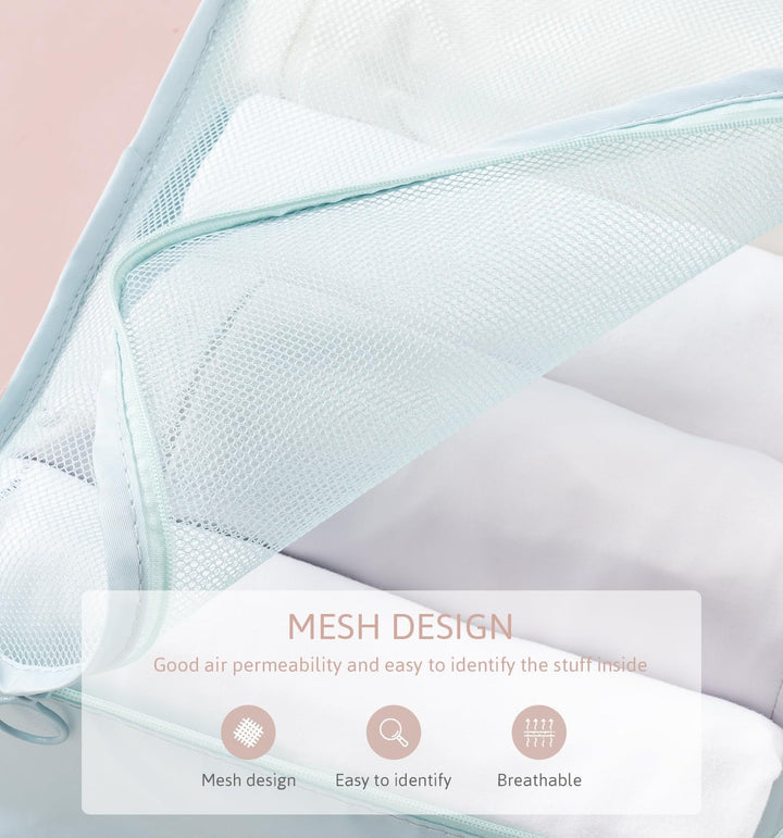 Meowoo 8-teilig Koffer Organizer Set, Packing Cubes, Packwürfel für Urlaub & Business, Reise Organiz
