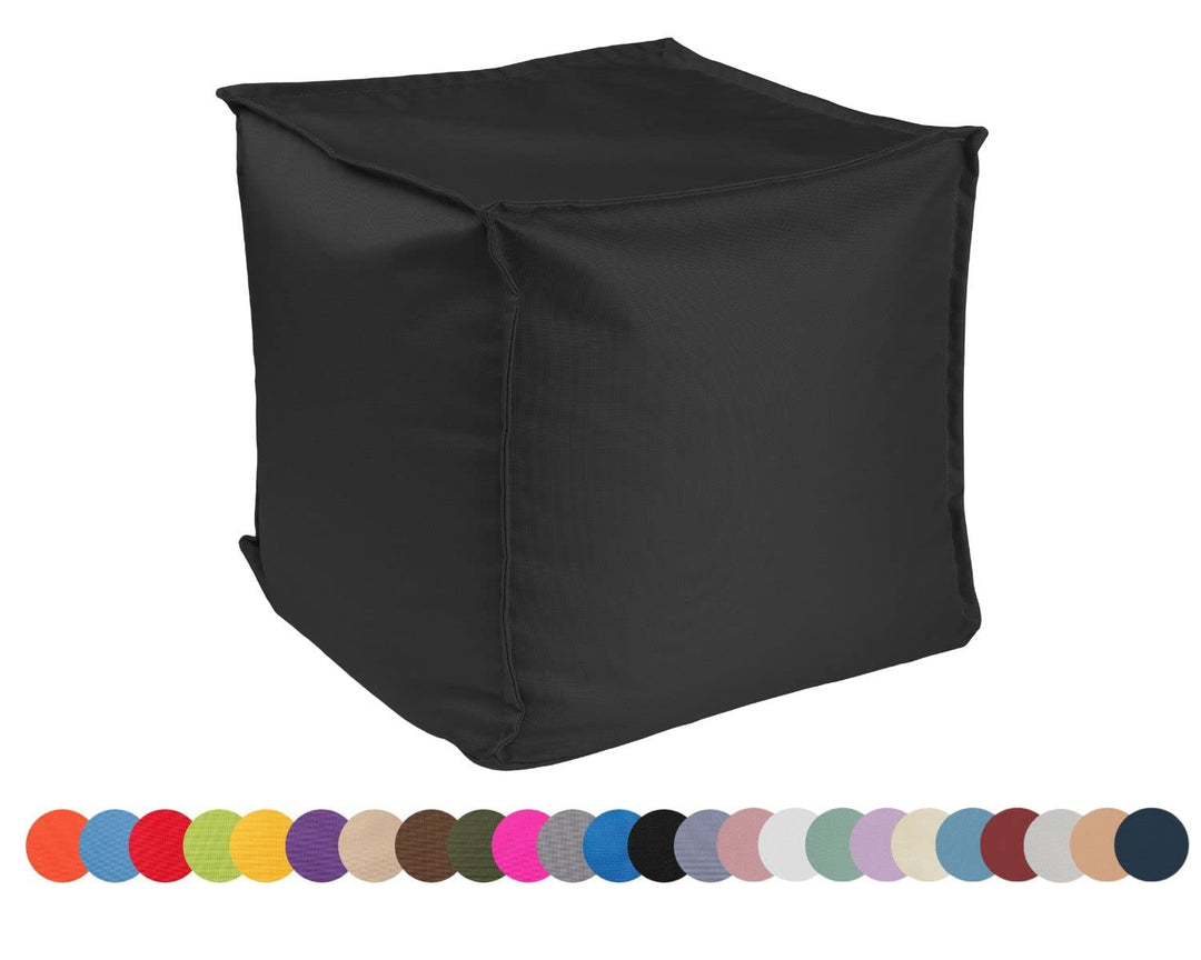 chilly pilley Sitzsack Sitzhocker mit EPS-Perlen Füllung 40x40x40cm Fusshocker Sitz-Pouf für Kinder
