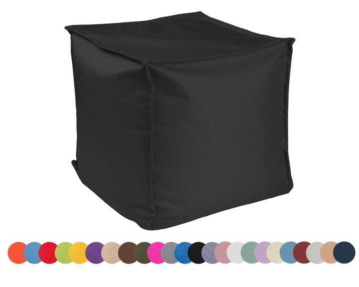 chilly pilley Sitzsack Sitzhocker mit EPS-Perlen Füllung 40x40x40cm Fusshocker Sitz-Pouf für Kinder