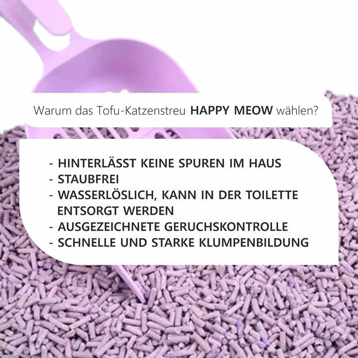 Tofu-Katzenstreu für Katzen (18L/7,5Kg) - Natürlich und biologisch abbaubar - Sofort klumpend, staub