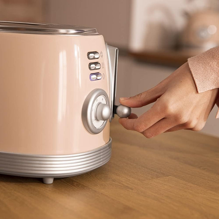 Cecotec Toast&Taste 800 Vintage Light Beige, 850 W, Doppelschlitz, extra breit, 3, 8 cm, 2 Toaster,