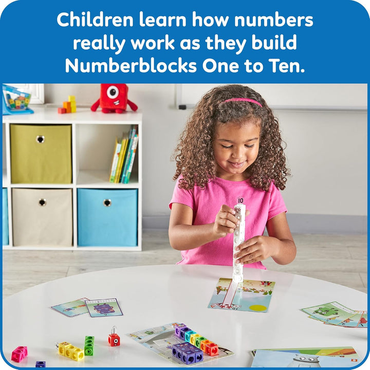 Learning Resources Numberblocks MathLink-Würfel 1-10 Aktivitätsset, Training vorschulischer Matheken