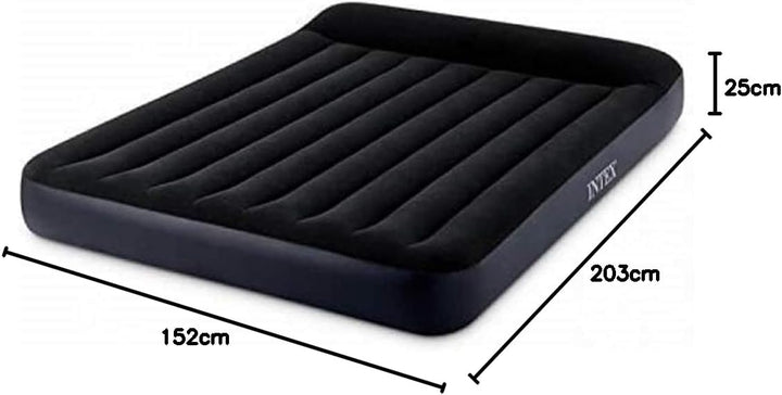 Intex Dura-Beam Mattress 2018 - mit elektrischer Pumpe 152x203x25 cm, 2018 - mit elektrischer Pumpe
