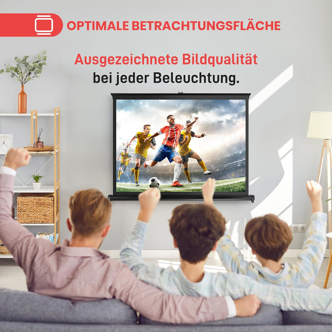 Pyle Tragbare Projektor-Leinwand – mobiler Projektionsleinwandständer, leicht, tragbar und langlebig