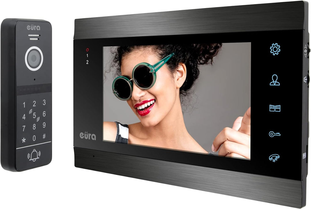 EURA C51A100 Videosprechanlage Vdp-00C5 Schwarz