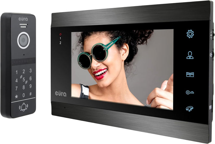 EURA C51A100 Videosprechanlage Vdp-00C5 Schwarz