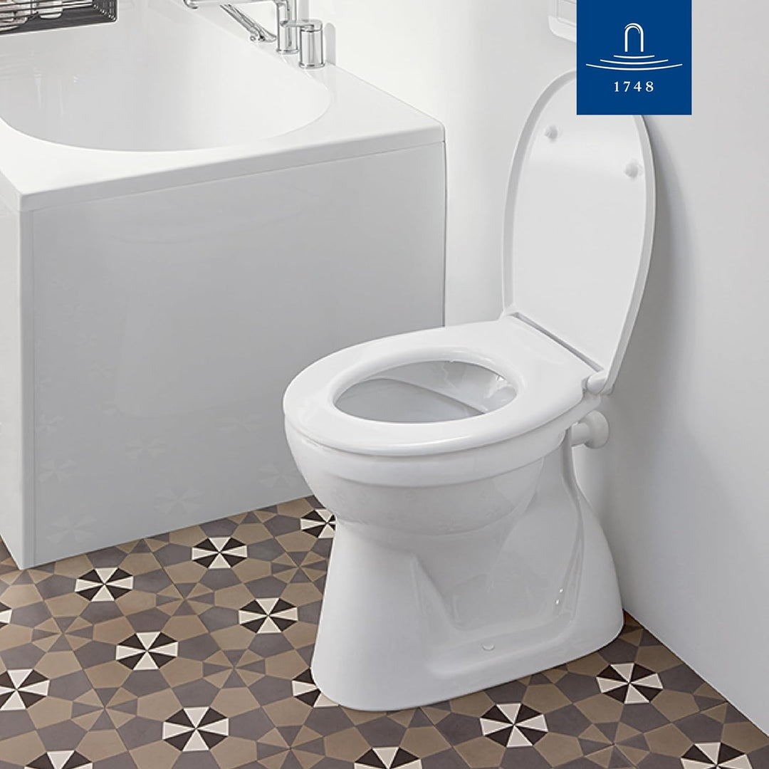 Villeroy & Boch WC-Sitz O.novo - Toilettendeckel Weiss glänzend mit Absenkautomatik - Abnehmbarer, b
