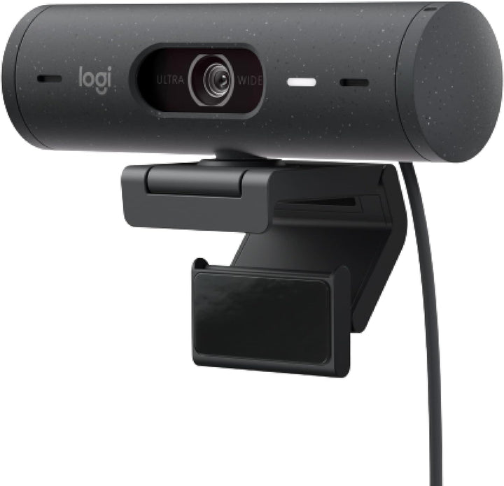 Logitech Brio 500 Full HD Webcam mit automatischer Lichtkorrektur, Show-Modus, Dual-Rauschunterdrück