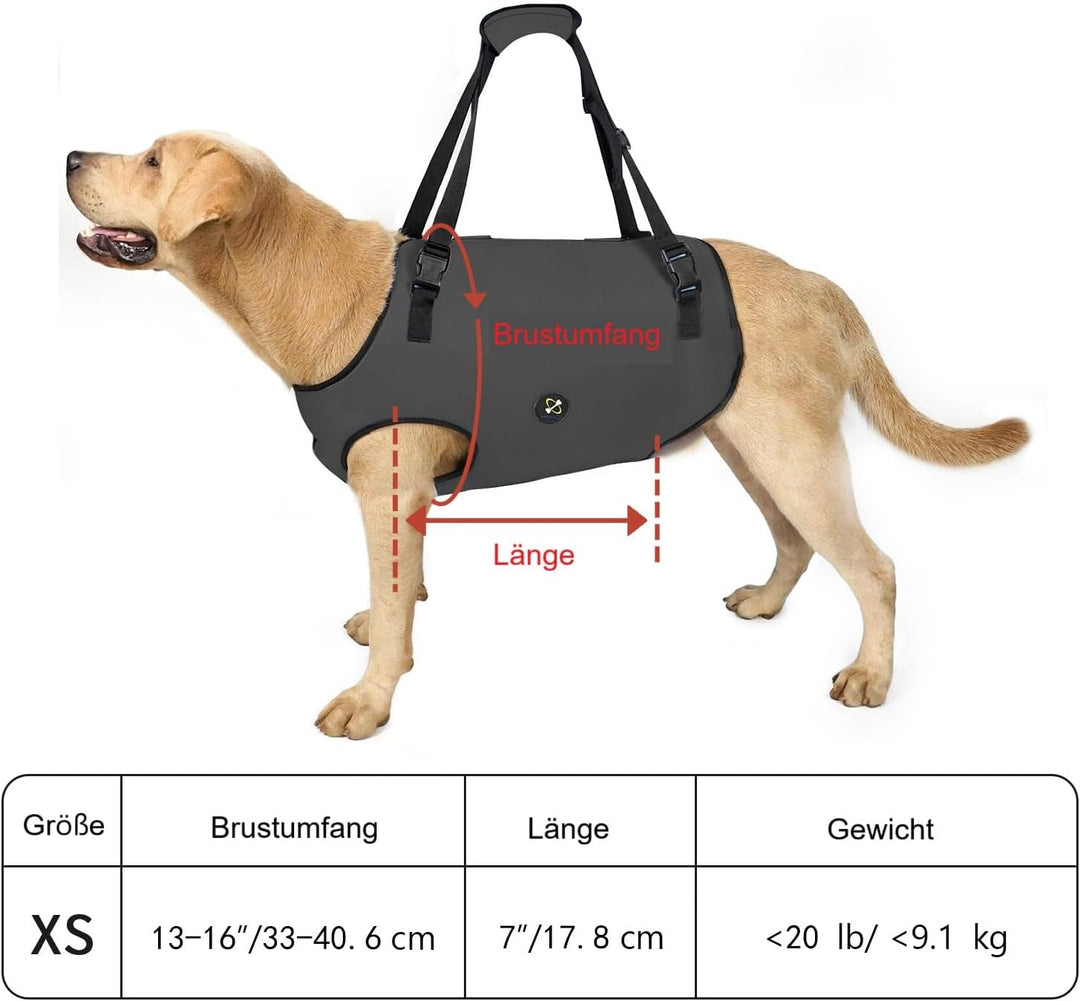 Coodeo Hundeliftgeschirr, Haustierunterstützung & Rehabilitation Sling Lift Verstellbare Gepolsterte