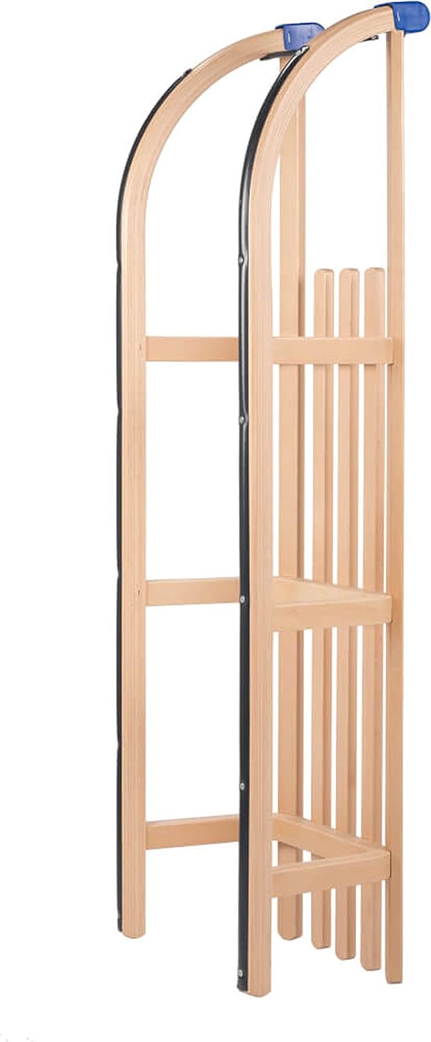 Colint Davos Rodelschlitten Buche Hartholz Schlitten mehrfarbig 110 cm Single, mehrfarbig 110 cm Sin