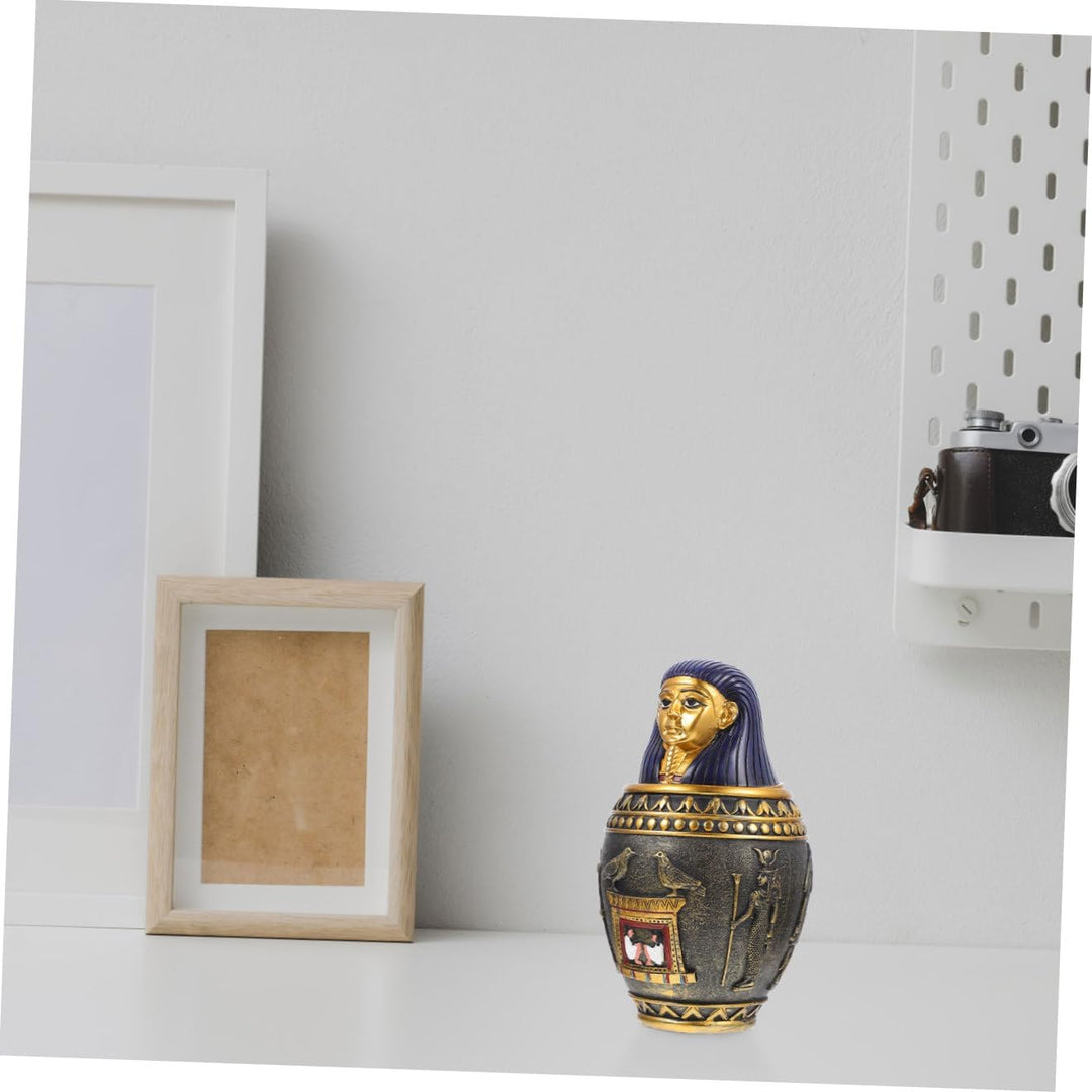 BESPORTBLE Kanopenkrug Luftdichte Müslibehälter Ägypten Reise Souvenirs Dekorative Kanopenskulptur O