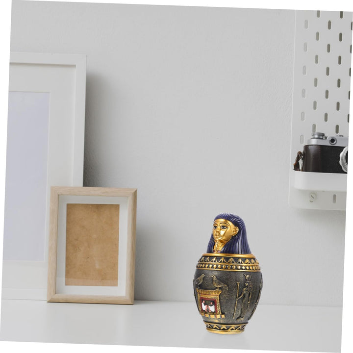 BESPORTBLE Kanopenkrug Luftdichte Müslibehälter Ägypten Reise Souvenirs Dekorative Kanopenskulptur O