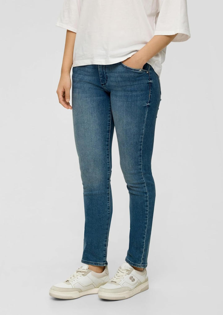 s.Oliver Jeans Betsy/Slim Fit/Mid Rise/Slim Leg/Baumwollstretch 32W / 34L Blau, 32W / 34L Blau