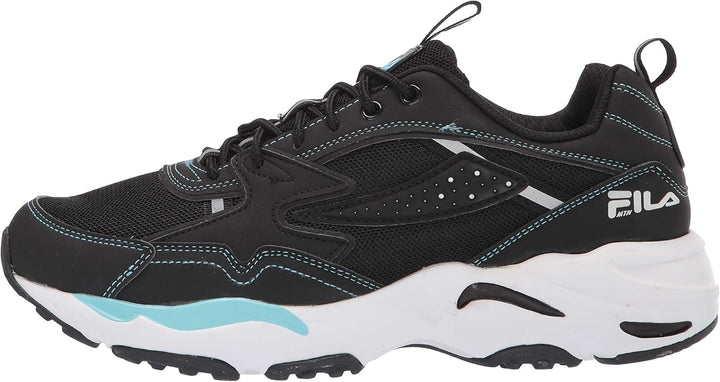 FILA Herren Trail Tracer Sneaker 42 EU Schwarz Weiss Metallic Silber, 42 EU Schwarz Weiss Metallic S