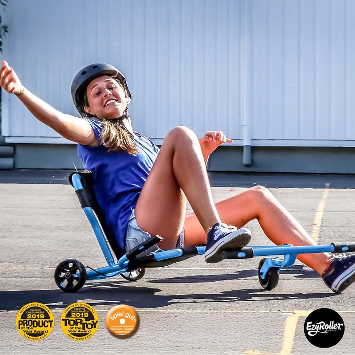 Ezyroller Pro X Fun Fahrzeug Dreirad für Jugendliche und Erwachsene ab 10 Jahre (blau), Blau