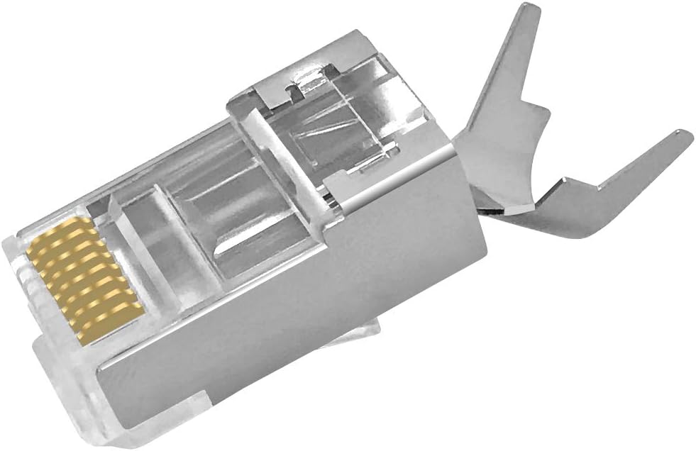 ARLI RJ45 Netzwerk Werkzeug Set 50x Netzwerkstecker Netzwerk Stecker Modular Zugentlastung Einführhi