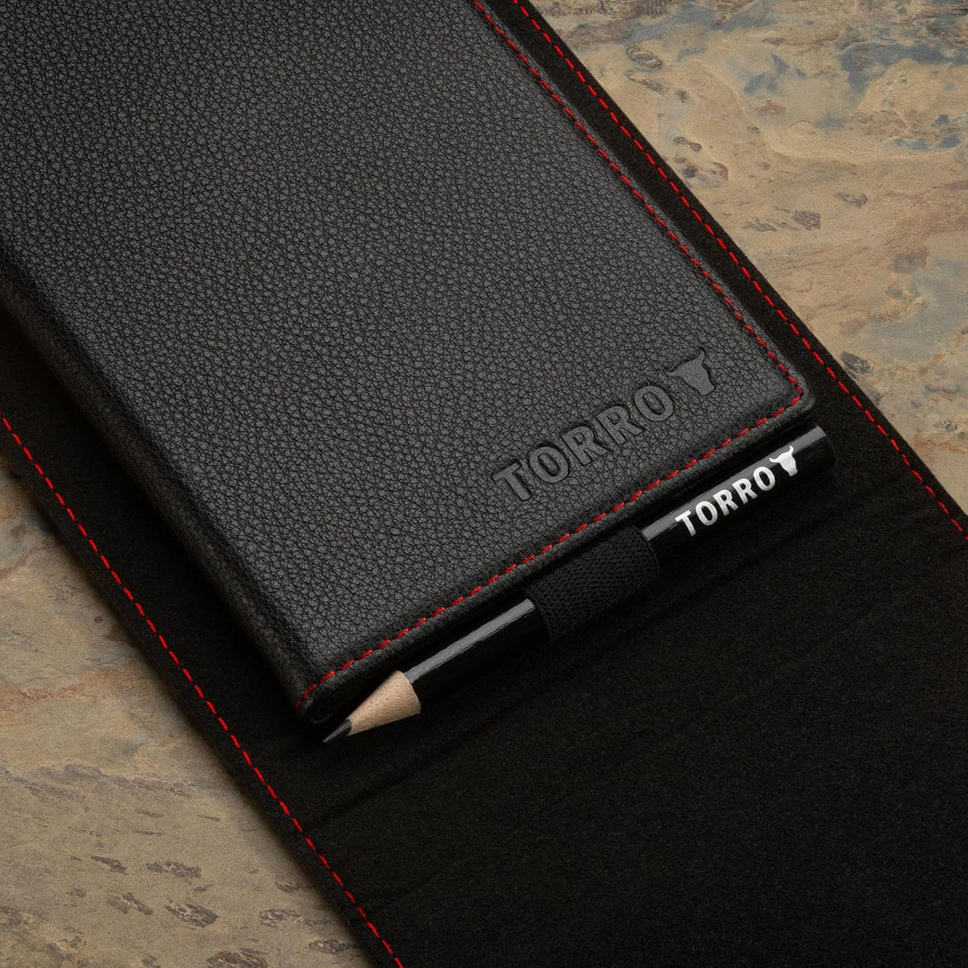 TORRO Golf Scorekartenhalter und Yardage-Buch-Cover – Echteder Golf Scorekarte und Yardage Wallet mi