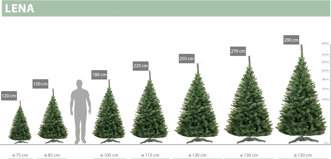 Künstlicher Weihnachtsbaum 120 cm Grün Tannenbaum Christbaum Tanne Unecht Weihnachtsdeko DecoKing Le
