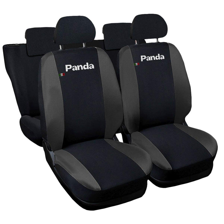 Auto Accessori Lupex - Kompatible Autositzbezüge für Panda zweite 169 und dritte 319 Reihe, schwarz