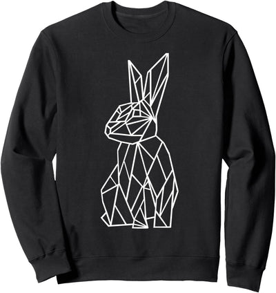 GEOMETRISCHES KANINCHEN, KANINCHENLEITUNG, NIEDRIGES POLY Sweatshirt