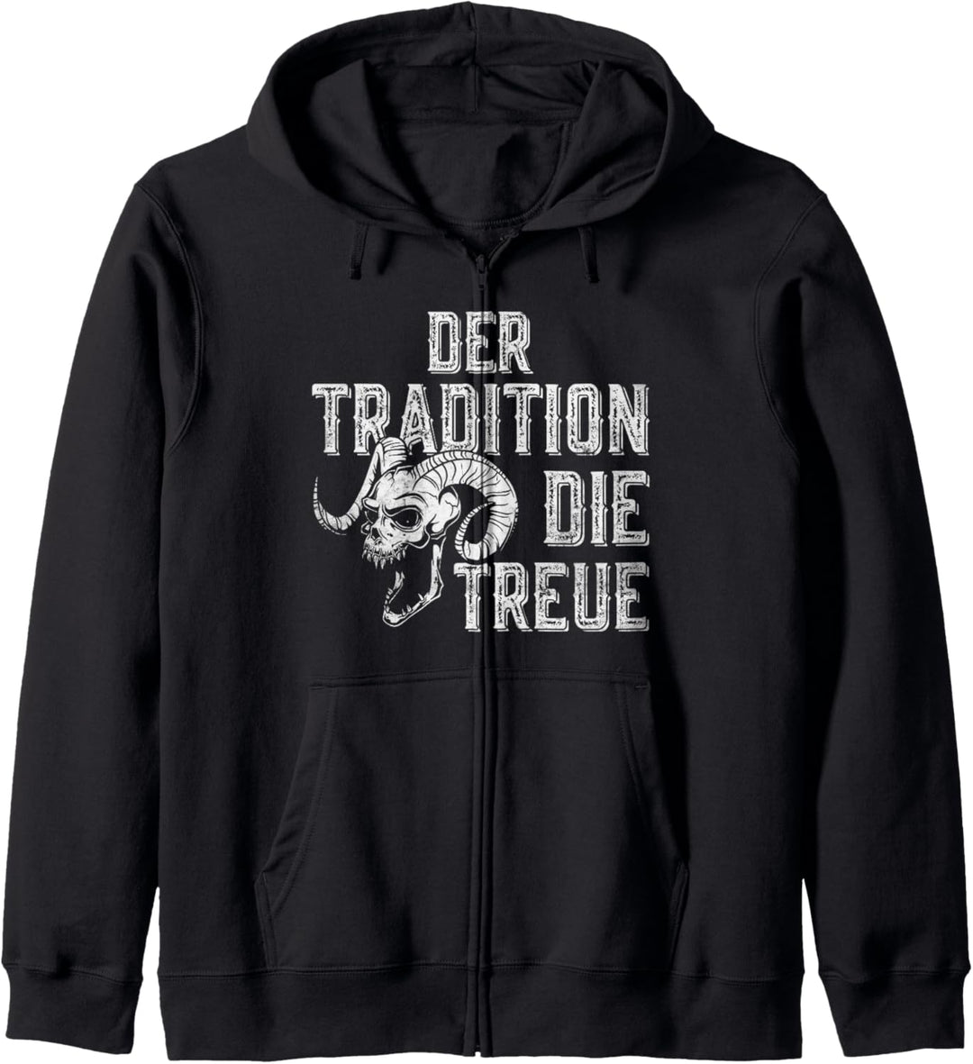 Der Tradition Die Treue, Krampus Perchten Kapuzenjacke