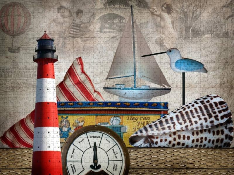 CALVENDO Puzzle An der Nordseeküste 1000 Teile Lege-Grösse 64 x 48 cm Foto-Puzzle Bild von Marion Kr