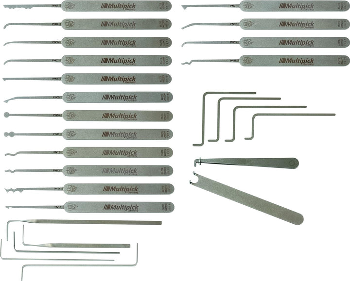 Multipick ELITE 27 Profi Dietrich Set - Made in Germany - Lockpicking-Set - hiermit lässt sich JEDE