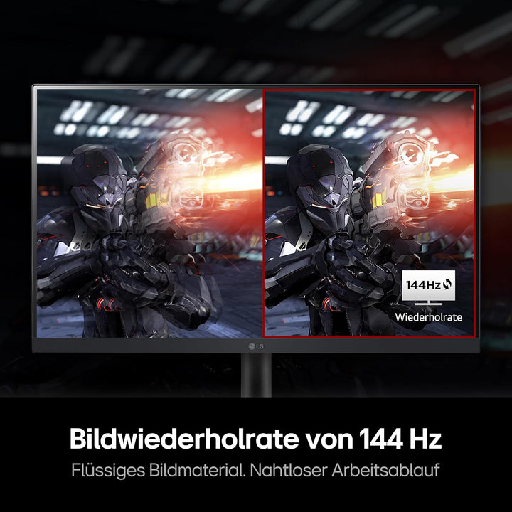 LG Gaming Monitor 24GN60R-B 23.8 ". IPS. FHD. 1920 x 1080. 16:9. 1 ms. 300 cd/m². Black. 144 Hz. HDM