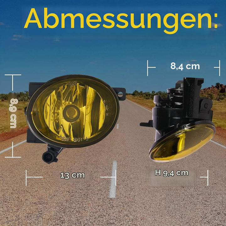 TOPTHAN Set 2X Nebelscheinwerfer für VW Golf VI Cabriolet (517) Golf VI (5K1/AJ5) Golf Plus (5M1/521