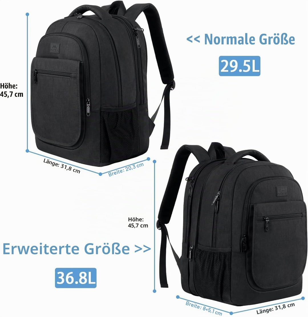 MATEIN 17" Schwarz, 17" Schwarz