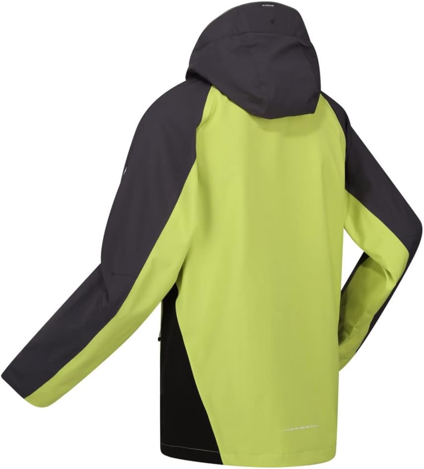 Regatta Outdoorjacke/Regenjacke Raddick für Herren Wasserdicht, S Grünalgen/Robbengrau