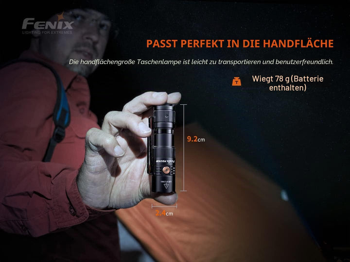 FENIX PD25R Mini-Taschenlampe, wiederaufladbar, 800 Lumen