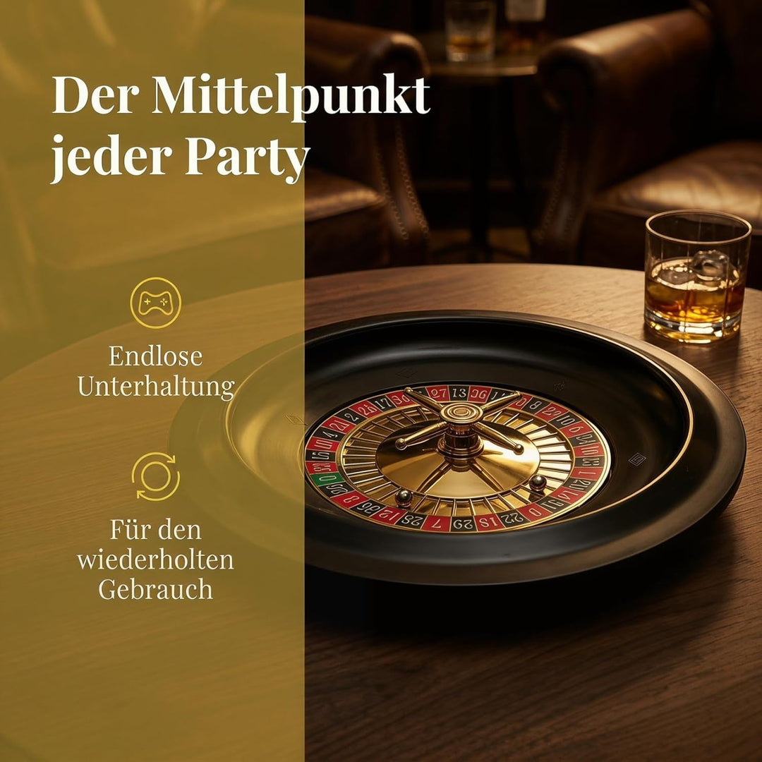 Toyvian Russisches Roulette Tischspielrad -Roulette-Tisch Party-Rad Tischspiel Rad Partyspiel Pokerr